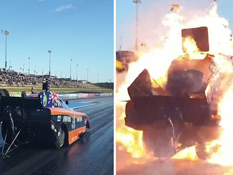 اضغط لمشاهدة الفيديو: لحظة انفجار سيارة سباق في أستراليا